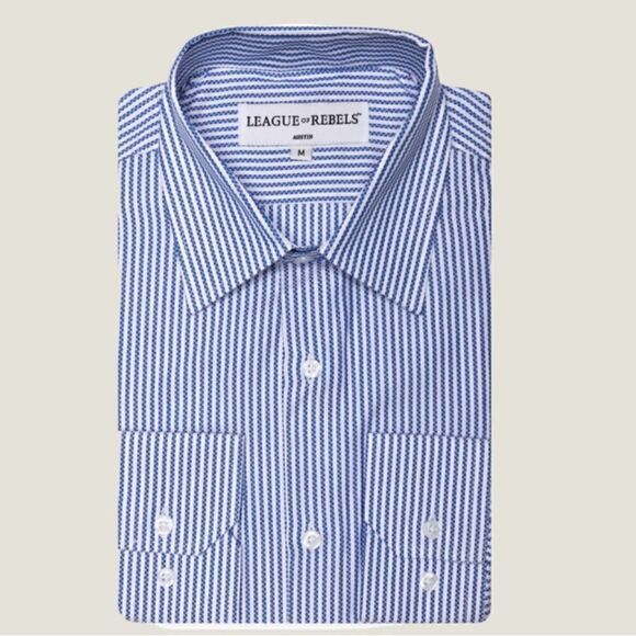 League Of Rebels HARRISON DRESS SHIRT L - Picture 1 of 7